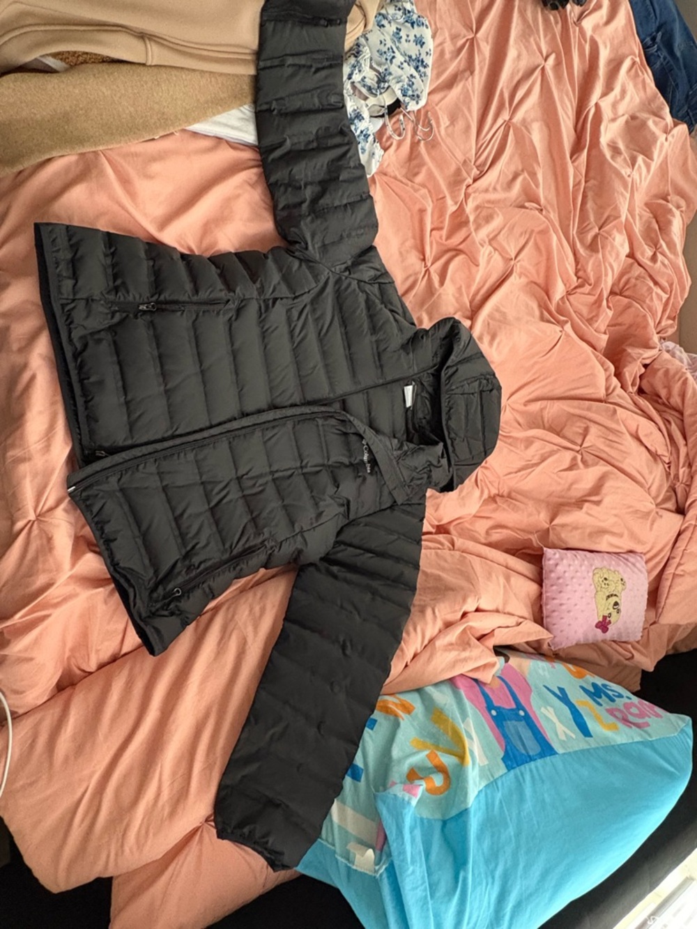 Columbia Black Lightweight Packable Puffer Jacket